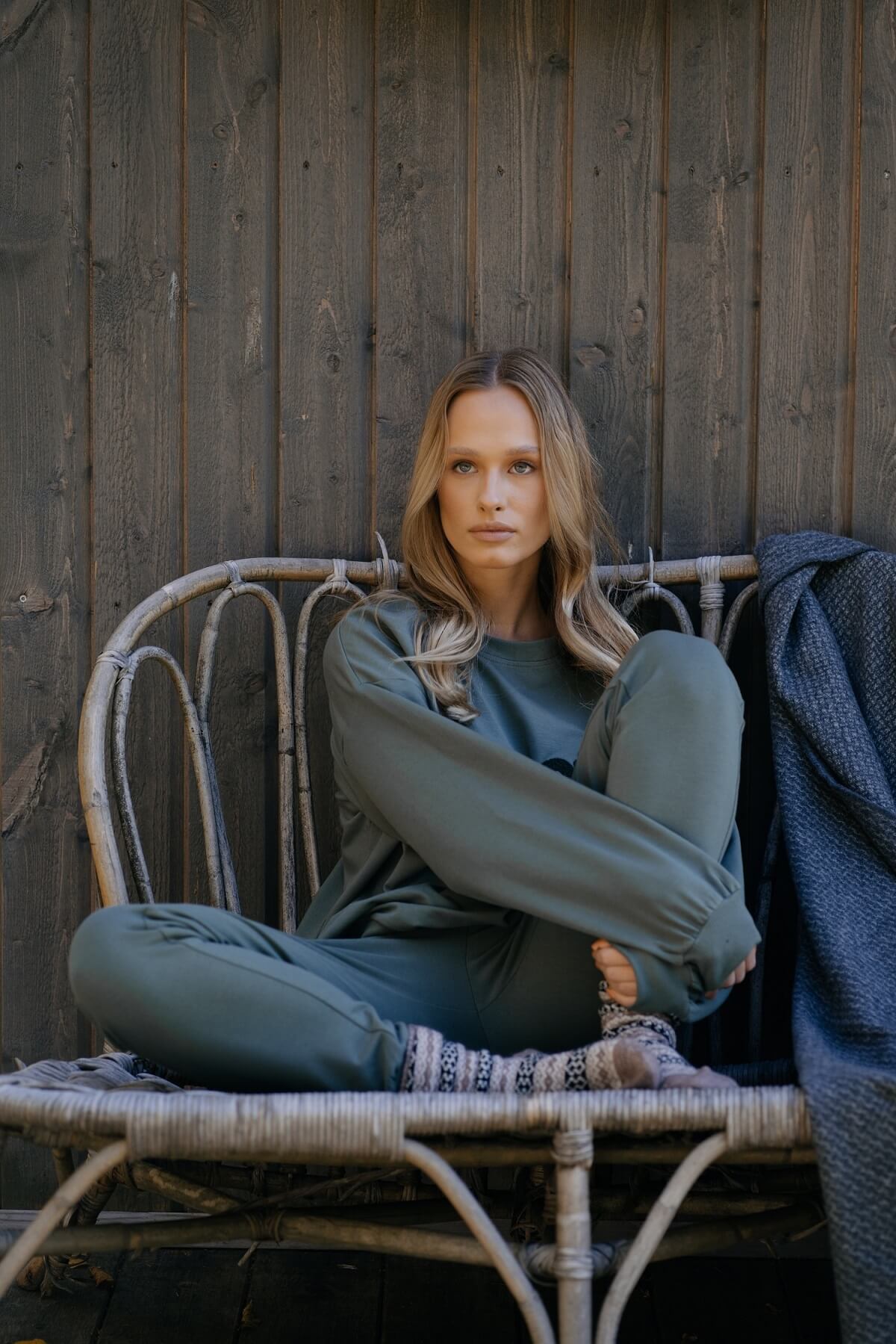 Spodnie typu jogger zielone khaki