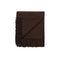 100% cashmere blanket | chocolate brown