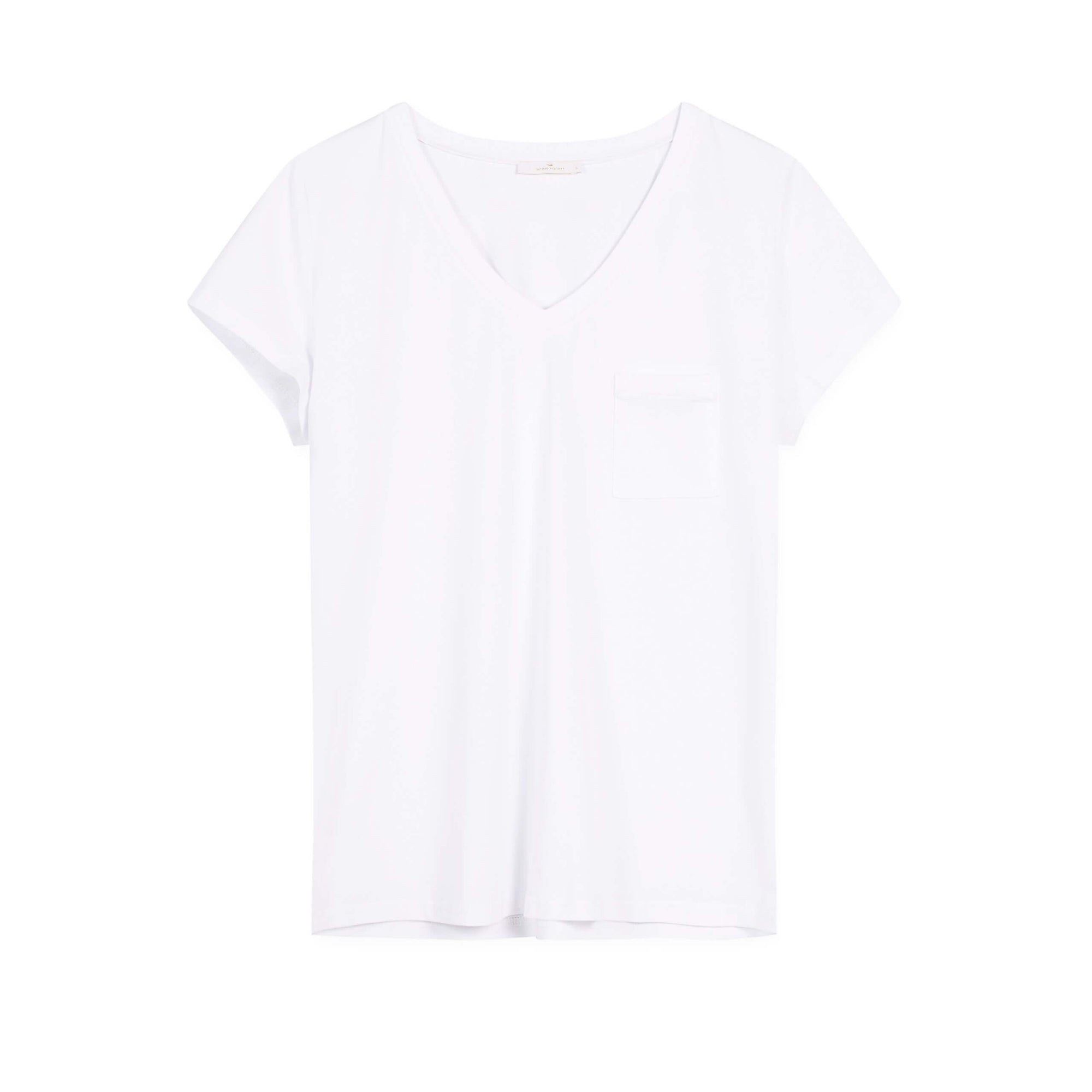 Koszulka V-neck biała