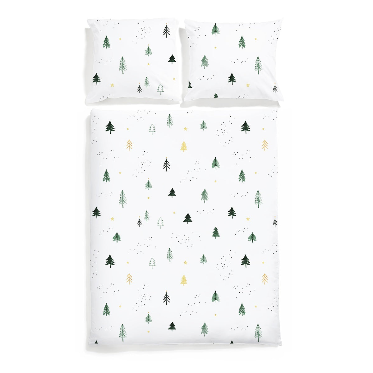 Christmas trees bedding set