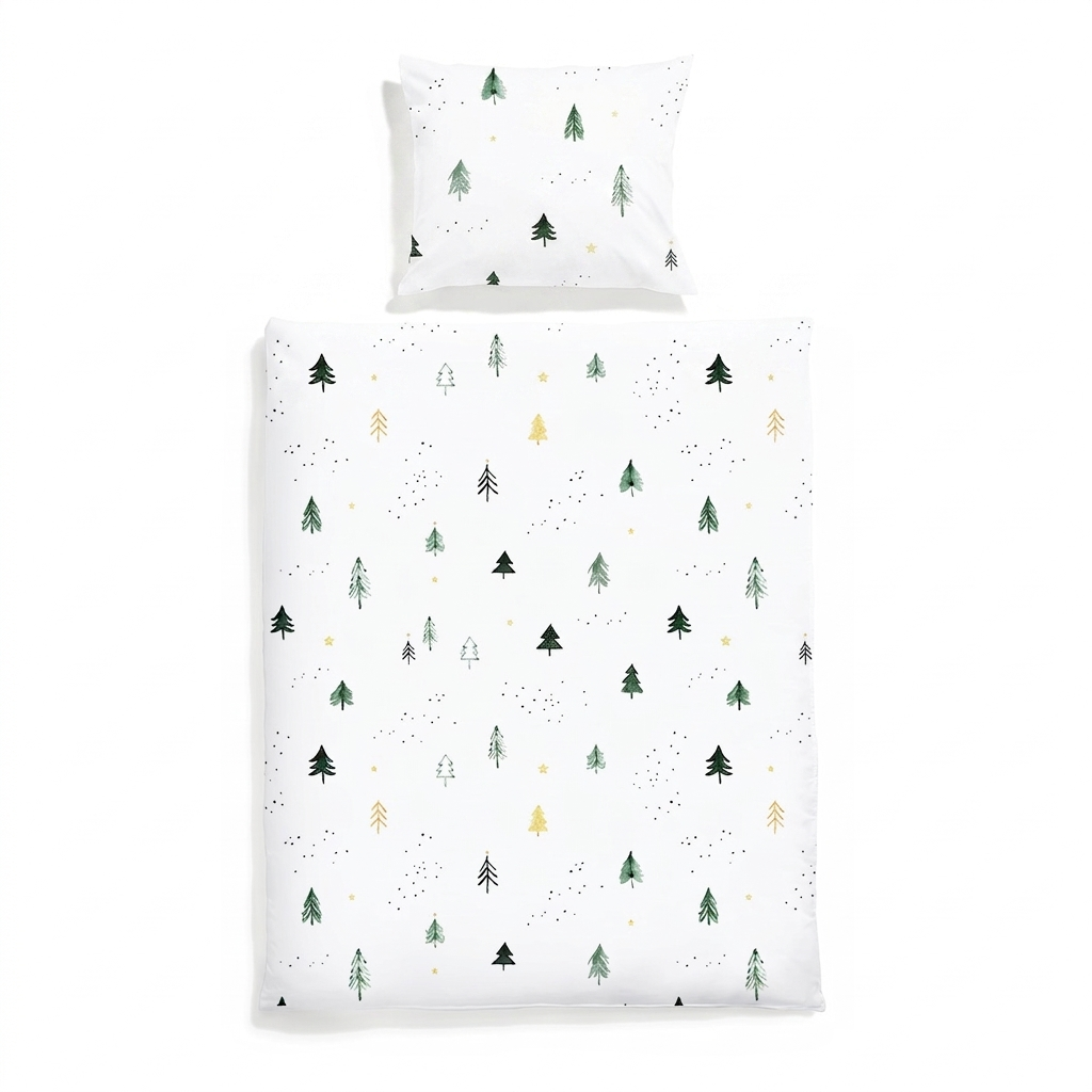 Christmas trees bedding set