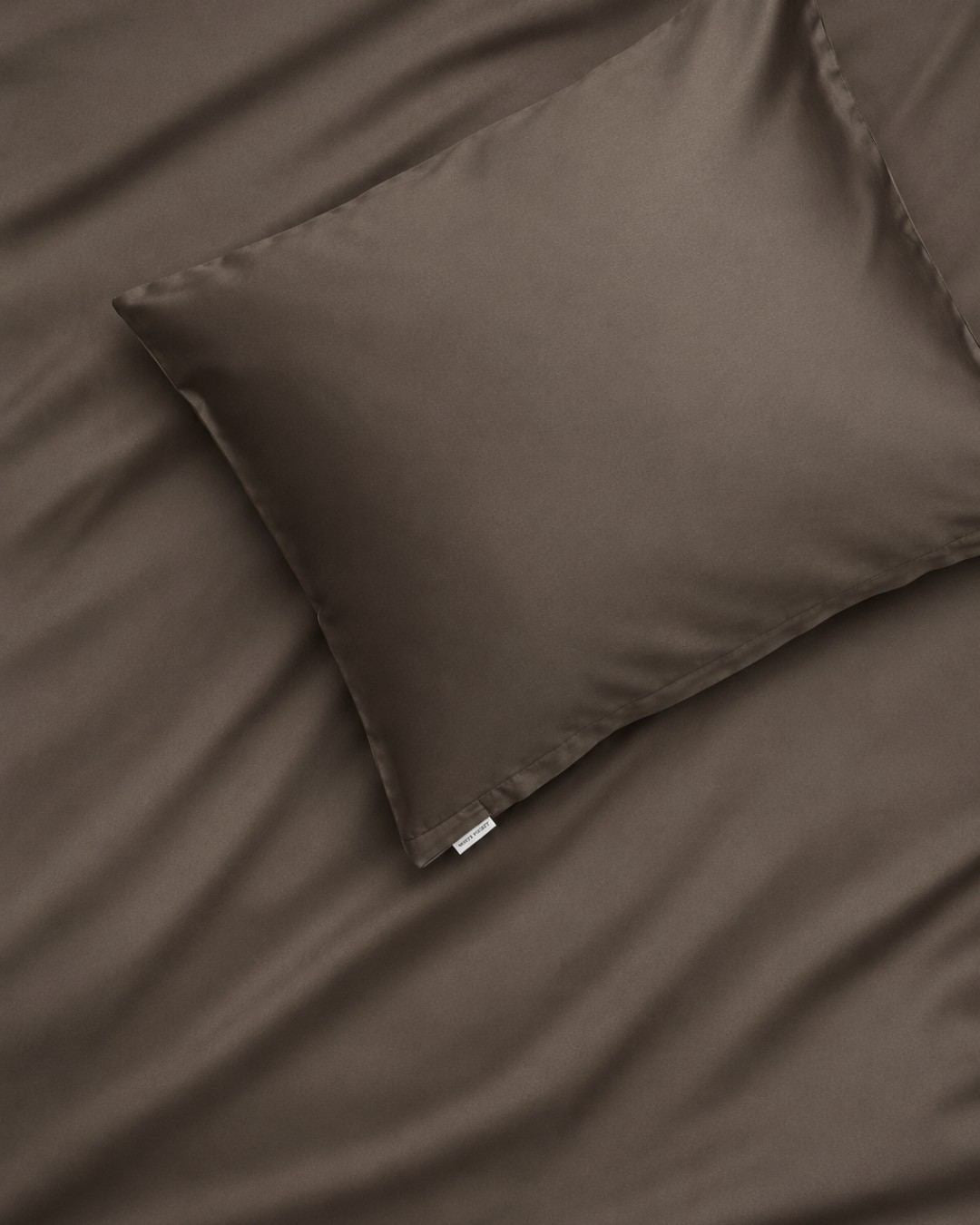Cotton sateen pillowcase ice blue