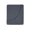 Cotton sateen fitted sheet graphite grey