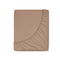 Cotton sateen fitted sheet mocha