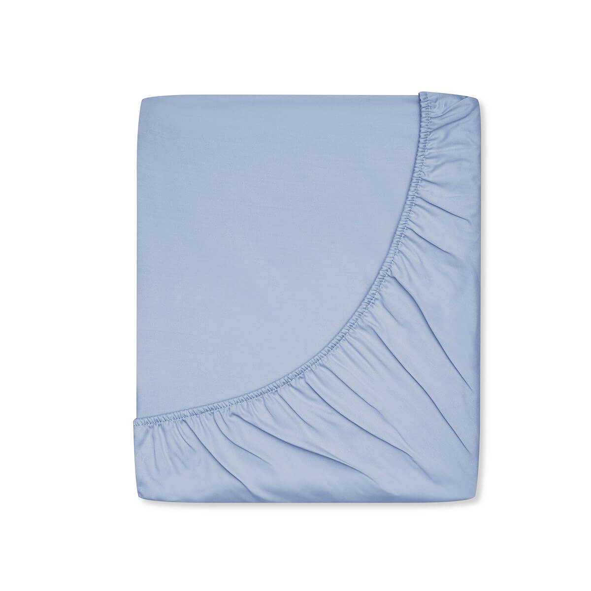 Niebieskie prześcieradło satynowe ice blue White Pocket