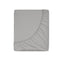 Cotton sateen fitted sheet cloudy grey