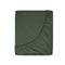 Cotton sateen fitted sheet forest green