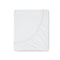 Cotton sateen fitted sheet pure white