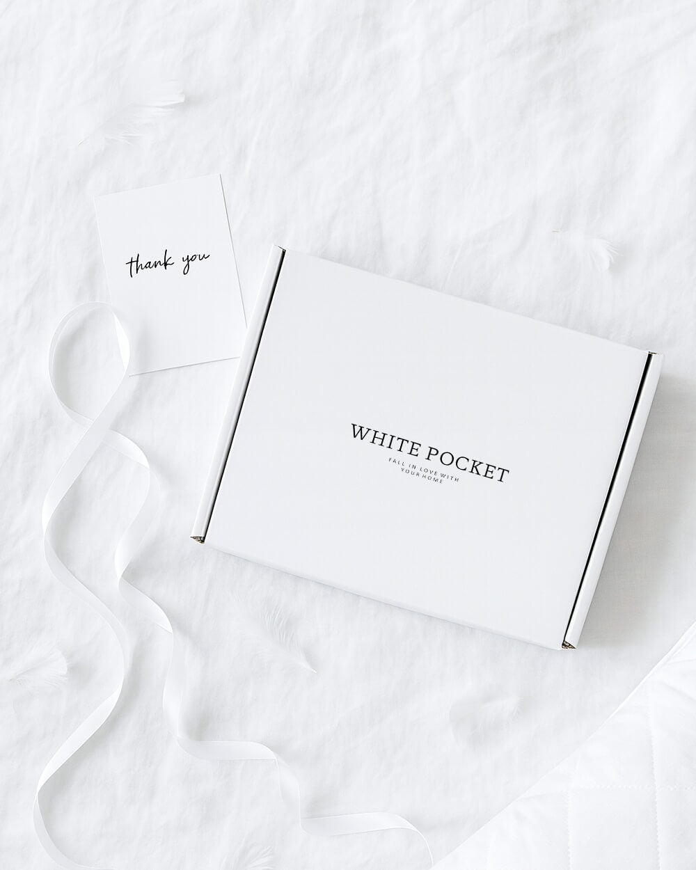 pudełko na pościel white pocket