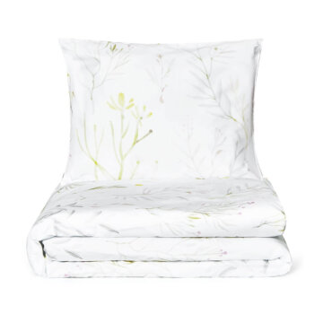 Alpine Flowers bedding set white pocket