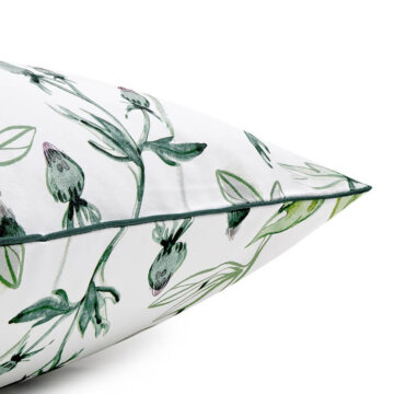 decorative pillowcase thistles